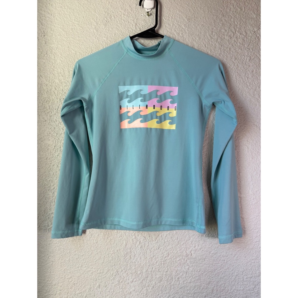 Billabong Kids Long Sleeve Rash Guard Swim Shirt UVA/UVB Size Large